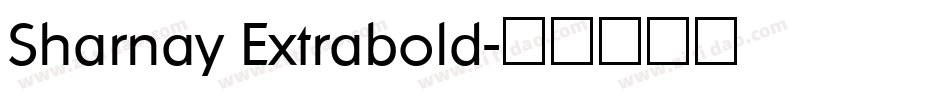 Sharnay Extrabold字体转换